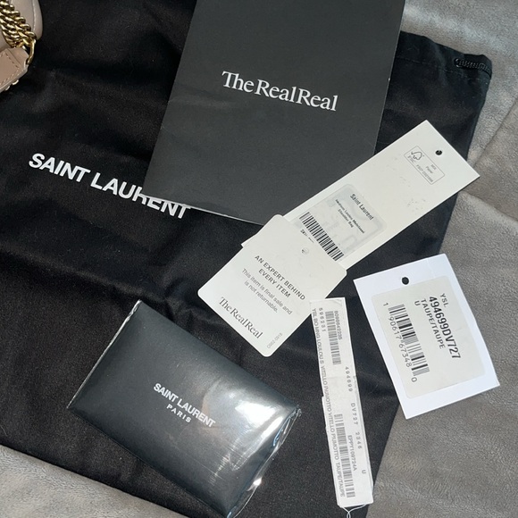 Ysl mini LouLou with chain taupe puffer crossbody bag - Picture 15 of 16